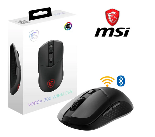 [S12-4301280-CLA] Mouse MSI Versa 300 Negro RGB Wireless/Bluetooth
