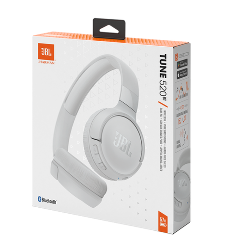 [JBLT520BTWHTAM] Audifono JBL Wireless T520BT White