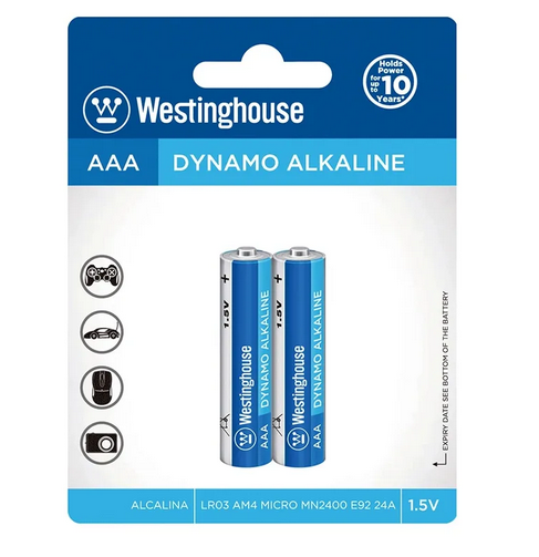 [LR03-BP2] Pila Alcalina Dynamo AAA 2 UND Westinghouse