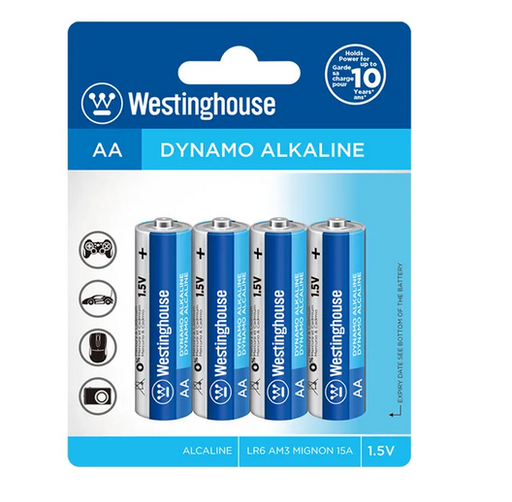 [LR6-BP4] Pila Alcalina Dynamo AA 4 UND Westinghouse