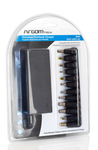 [ARG-AC-0095] Cargador Universal Argom Laptop 90W 