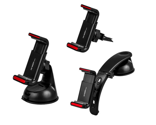 [ARG-AC-0333BK] Soporte de Celular Argom Parabrisas/Tablero