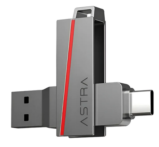 [ASUSB256GB] Pen Drive Astra 256GB USB 3.2 DualSlim
