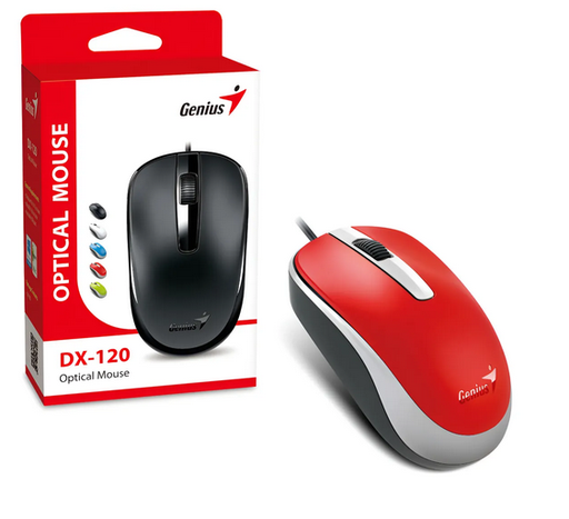 [31010105104] Mouse Genius DX-120 1200DPI Rojo
