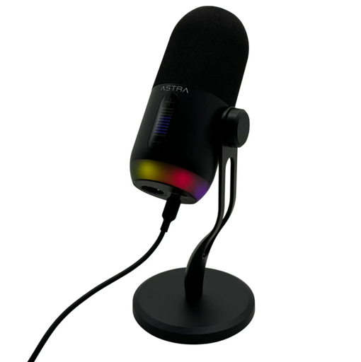 [MIC08] Microfono Astra Aura RGB USB C Negro