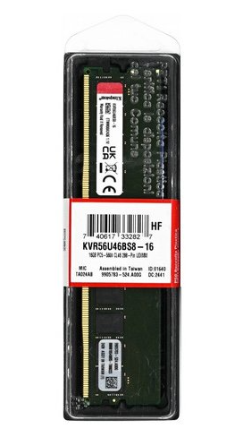 [KCP556US8-16] Memoria Ram 16GB DDR5 Kingston 5600MHz PC