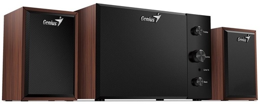[31730037402] Cornetas Genius Subwoofer SW-2.1 350  Madera 15W 