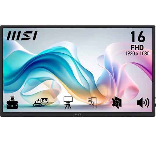 [9S6-3PE50M-004] Monitor MSI Portatil 15.6" Pro MP165 E6 Negro