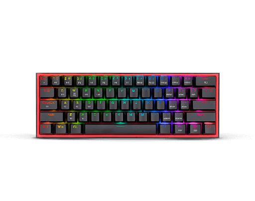 [K616-RGB] Teclado ReDragon Mecanico FIZZ Switch Red Pro 60% USB-C Black
