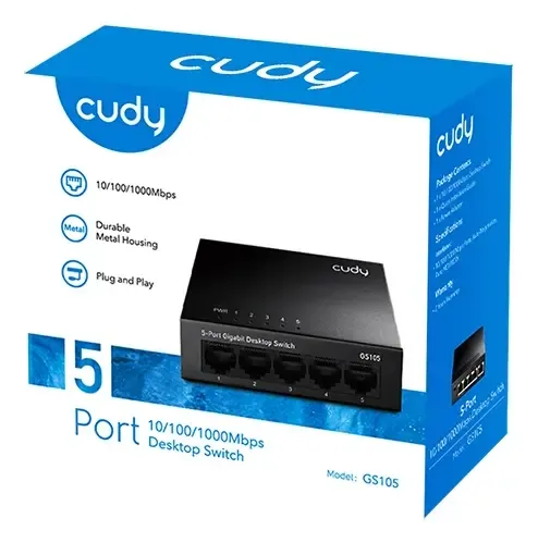 [GS105D] Switch Cudy 5 Puertos Gigabit