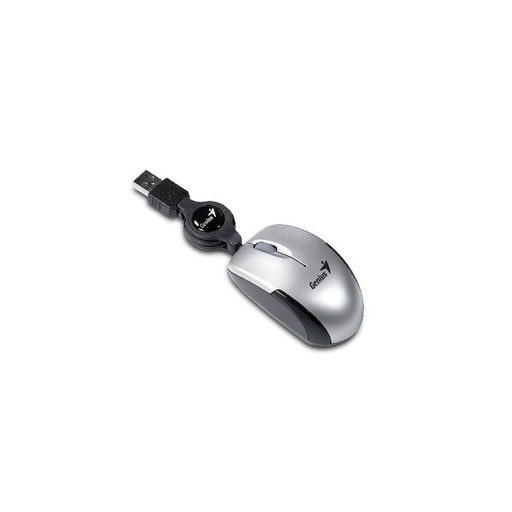 [31010125102] Mouse Genius Micro Traveler V2 Usb Retratil Plata