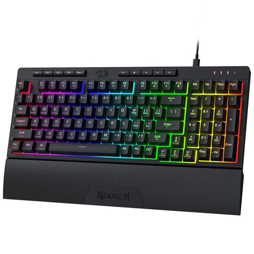 [K512RGB-1-SP] Teclado ReDragon Gaming Shiva Negro