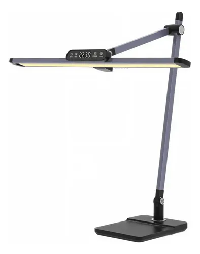 [BL1321] Lampara Astra Led de Escritorio Alambrica con Reloj Digital