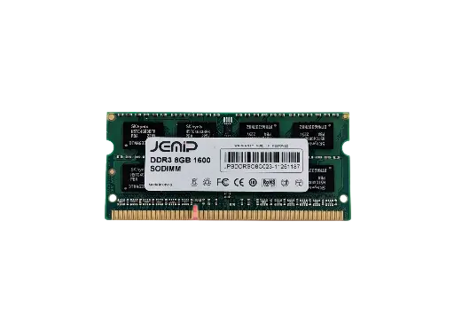 [SO8GB-1600] Memoria Ram 8GB DDR3 1600 Mhz Jemip Laptop