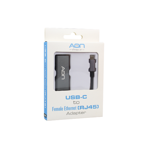 [AO-AD-1006] Adaptador AON USB Type C a RJ45 Gigabit
