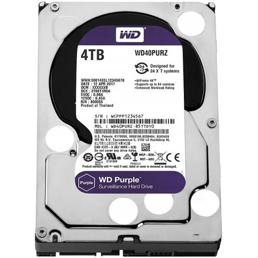 [00000389] Disco Duro Western Digital 4TB Purpple