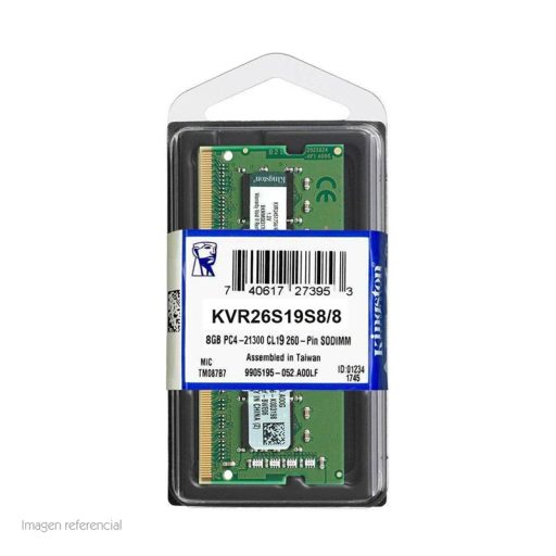 [00000455] Memoria Ram 8GB DDR4 3200 Mhz Kingston Laptop